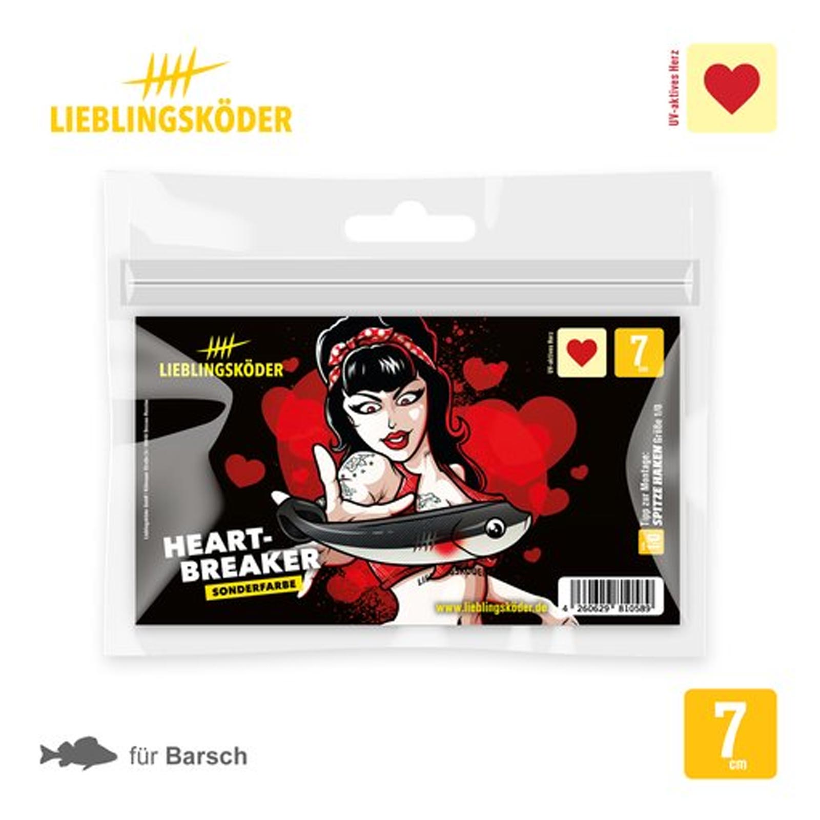 Lieblingsköder 7,0cm Heartbreaker Gummifisch pack