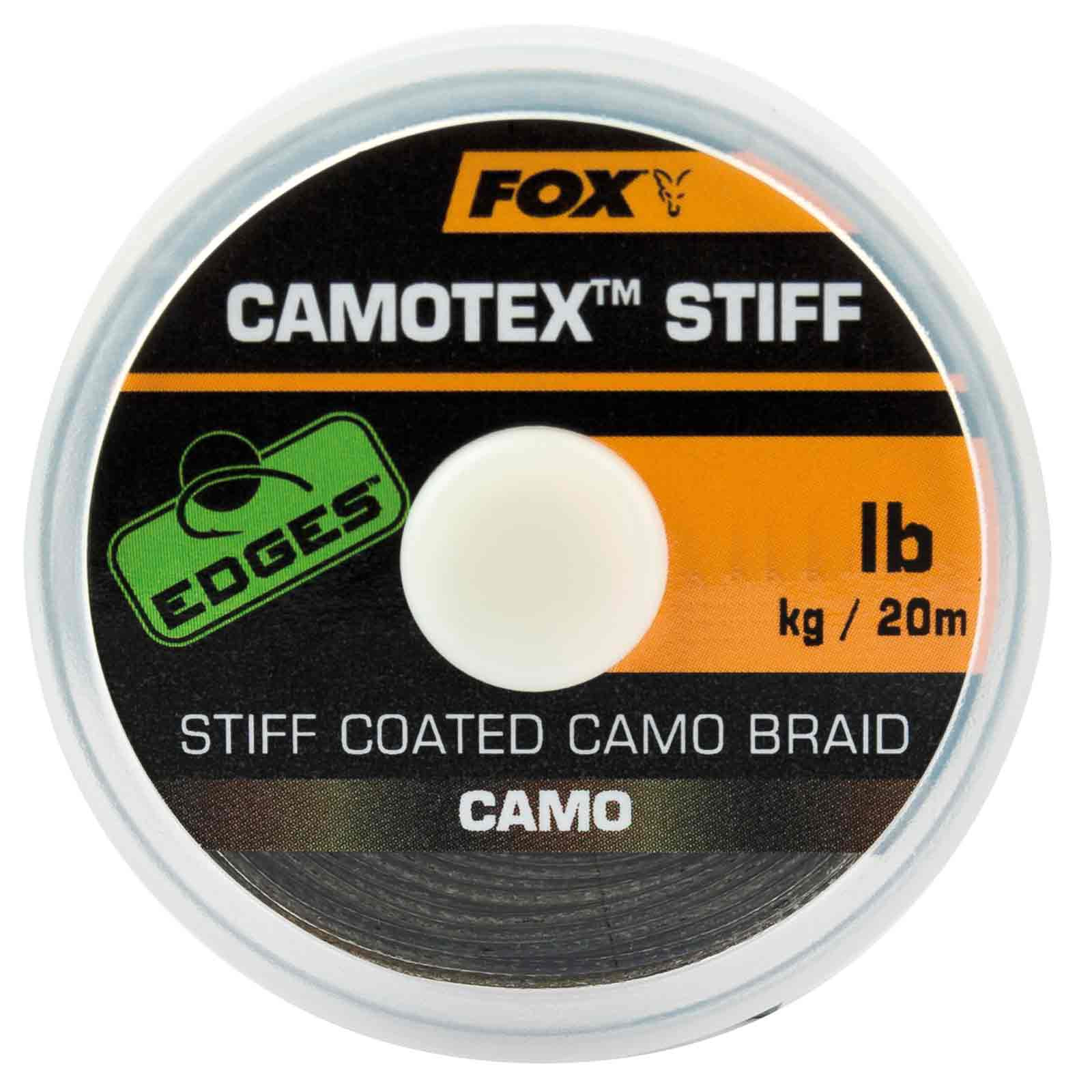 Fox Camotex Stiff Coated Camo Braid 20m Vorfachmateria